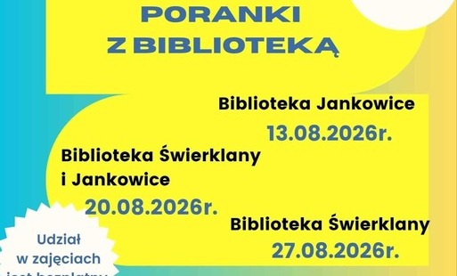 Zdjęcie do Zapraszamy na sierpniowe "Czwartki w bibliotece "-)